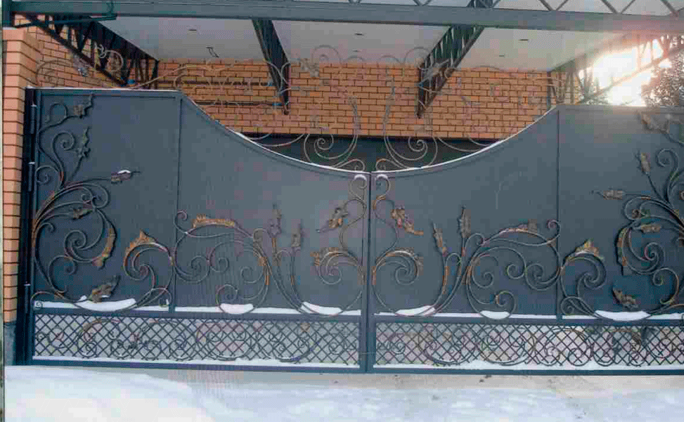 Изготовление кованые ворота  в Челябинске