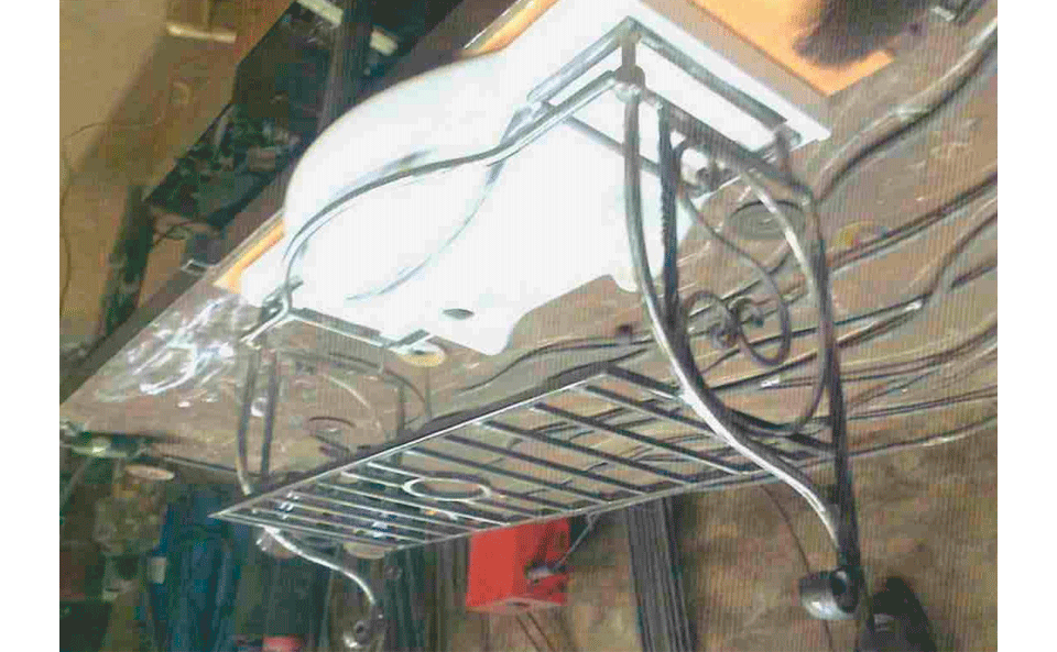 Изготовление Кованая подставка под раковину в Челябинске